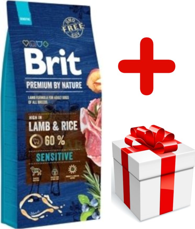 Brit BRIT Premium By Nature Sensitive Lamb 15kg + niespodzianka dla psa GRATIS!