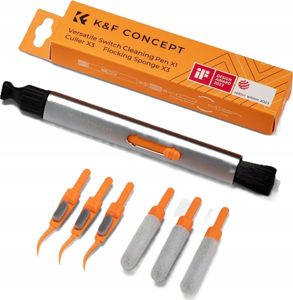 Cameron Sino Pióro Pędzelek Do Czyszczenia Optyki K&f 8w1 Wymienne Końcówki Gąbka Pędzel / Sku.2062