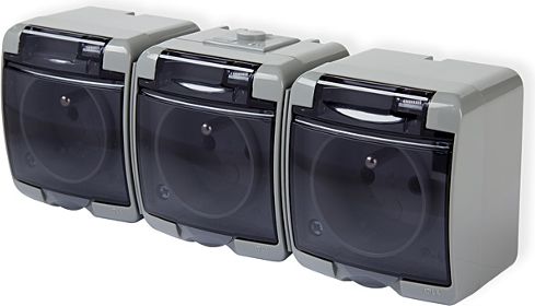 Karlik Gniazdo elektryczne potrójne, 3x2P (RTV002388)