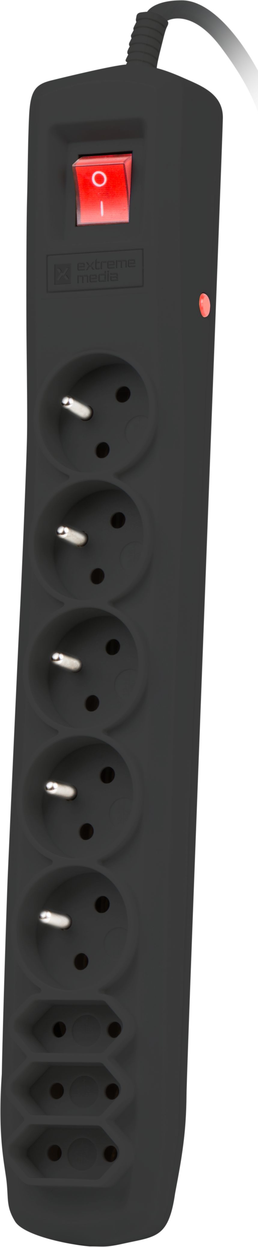 Listwa zasilająca Natec SP8 przeciwprzepięciowa 8 gniazd 3 m czarna (NSP0511)