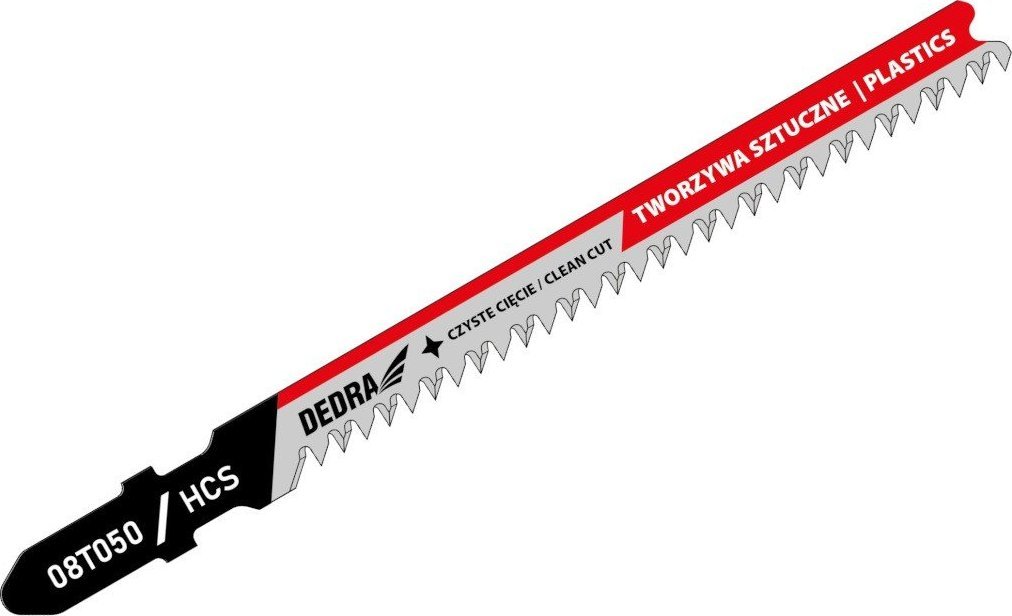 Dedra Brzeszczoty do wyrzynarki 100/75mm, tworzywa, HCS, T, 2szt