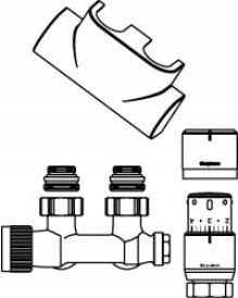 Oventrop OVENTROP ZEST. PRZYL. MULTIBLOCK KATOWE CHROM