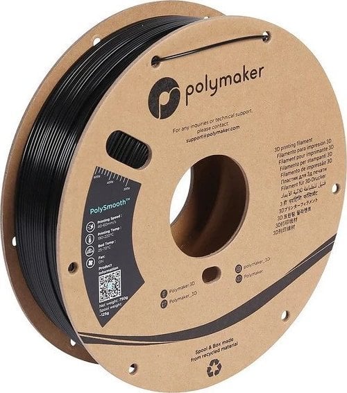 Poly Filament Polymaker PolySmooth PVB 1,75mm, 0,75kg - Black}