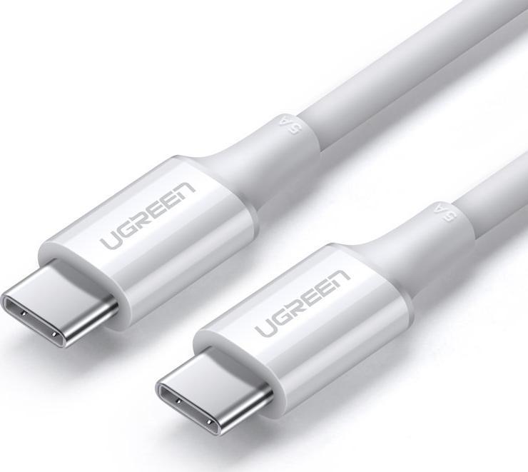Kabel USB Ugreen USB-C - USB-C 1 m Biały (6957303865512)