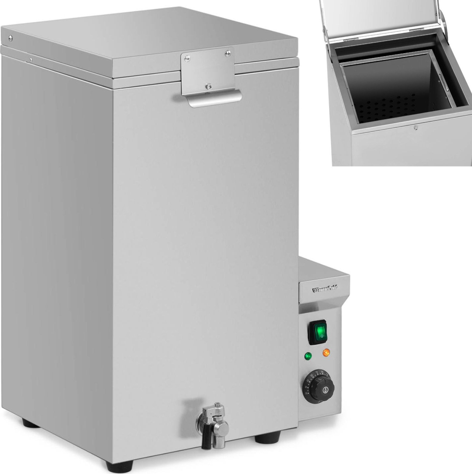 Wiesenfield Oparzalnik wyparzacz do drobiu kurczaków indyków kaczek do 5 szt. 70 l 1.8 kW Oparzalnik wyparzacz do drobiu kurczaków indyków kaczek do 5