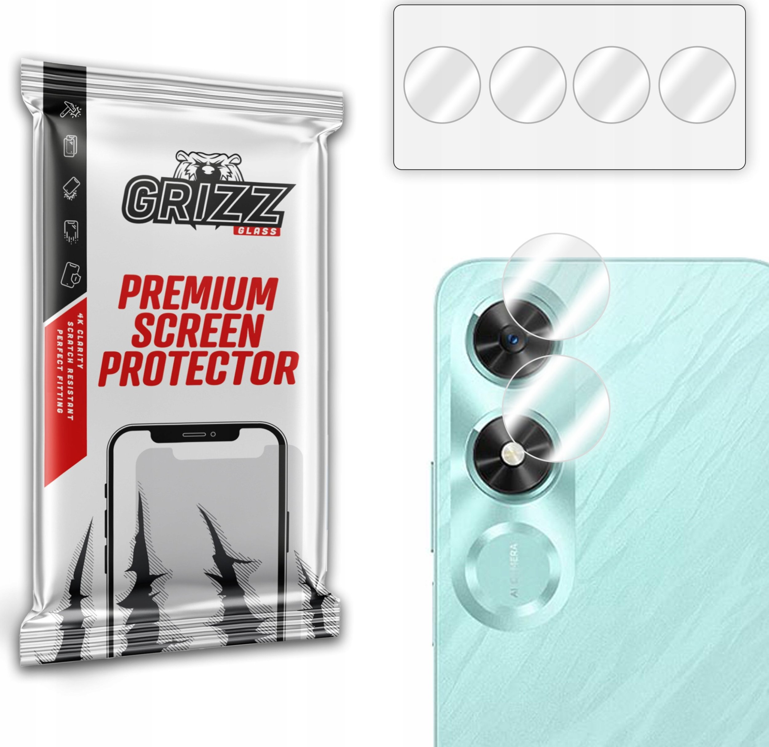 Szkło na aparat GrizzGlass HybridGlass Camera do Honor Play 9C