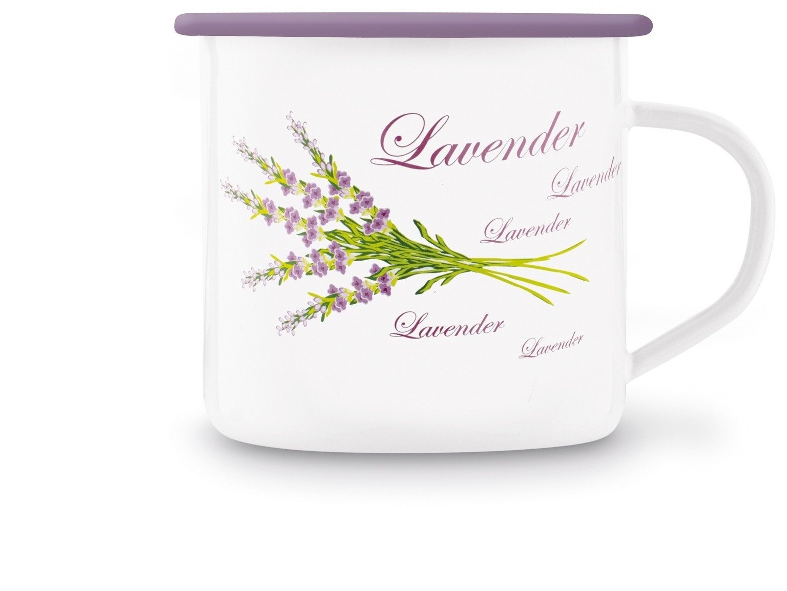 Kubek emaliowany 700 ml Lawenda