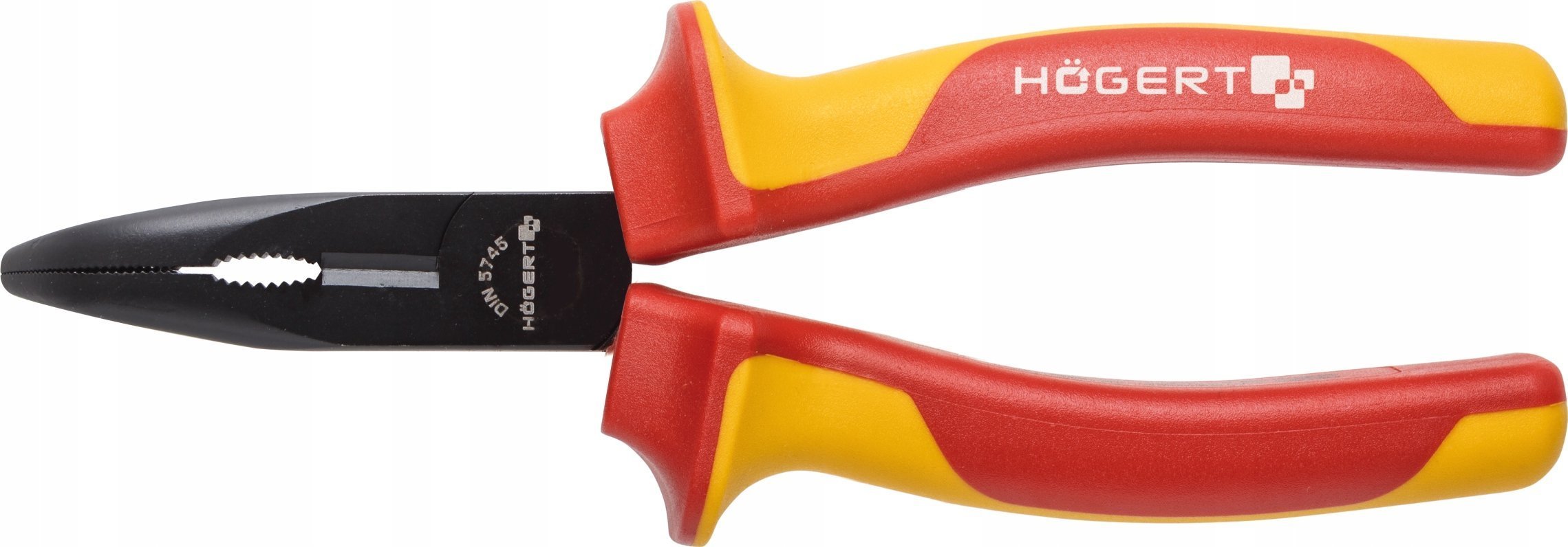 Högert Technik Szczypce wydłużone, wygięte 200mm, 1000V, VDE