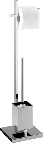 Wenko zestaw deski sedesowej Quadro 72,5 x 23,5 cm szkło/stal chrom 2 części