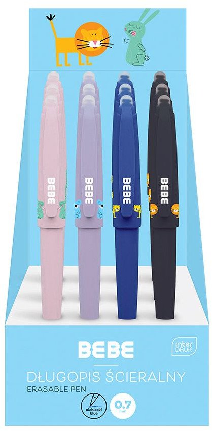 Długopis ścieralny ze skuwką BB Kids (12szt)