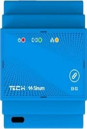 TECH Sterowniki Bezprzewodowy extender na szynę din niebieski EX-S1 Tech Sterowniki