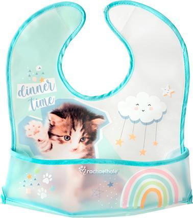 Lulabi Śliniak wodoodporny z kieszonką kotek 4m+ LULABI