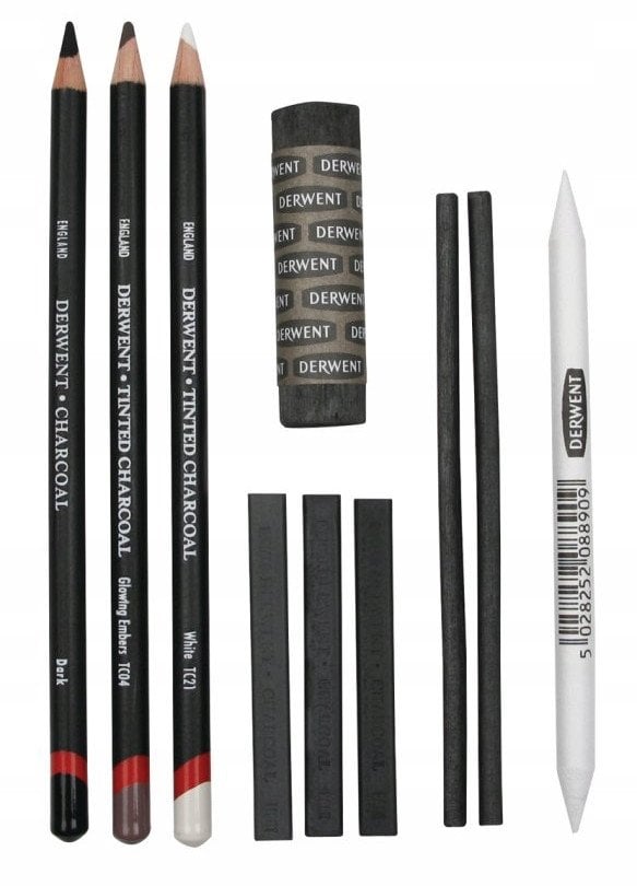 Derwent Mixed Charcoal Sæt - blandet kul sæt