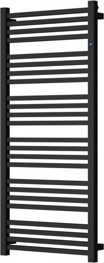 Grzejnik łazienkowy Instal-Projekt Grzejnik drabinkowy STICK 500x740 366W, podłączenie dolne, rozstaw= 470mm, kolor: czarny mat (c31)