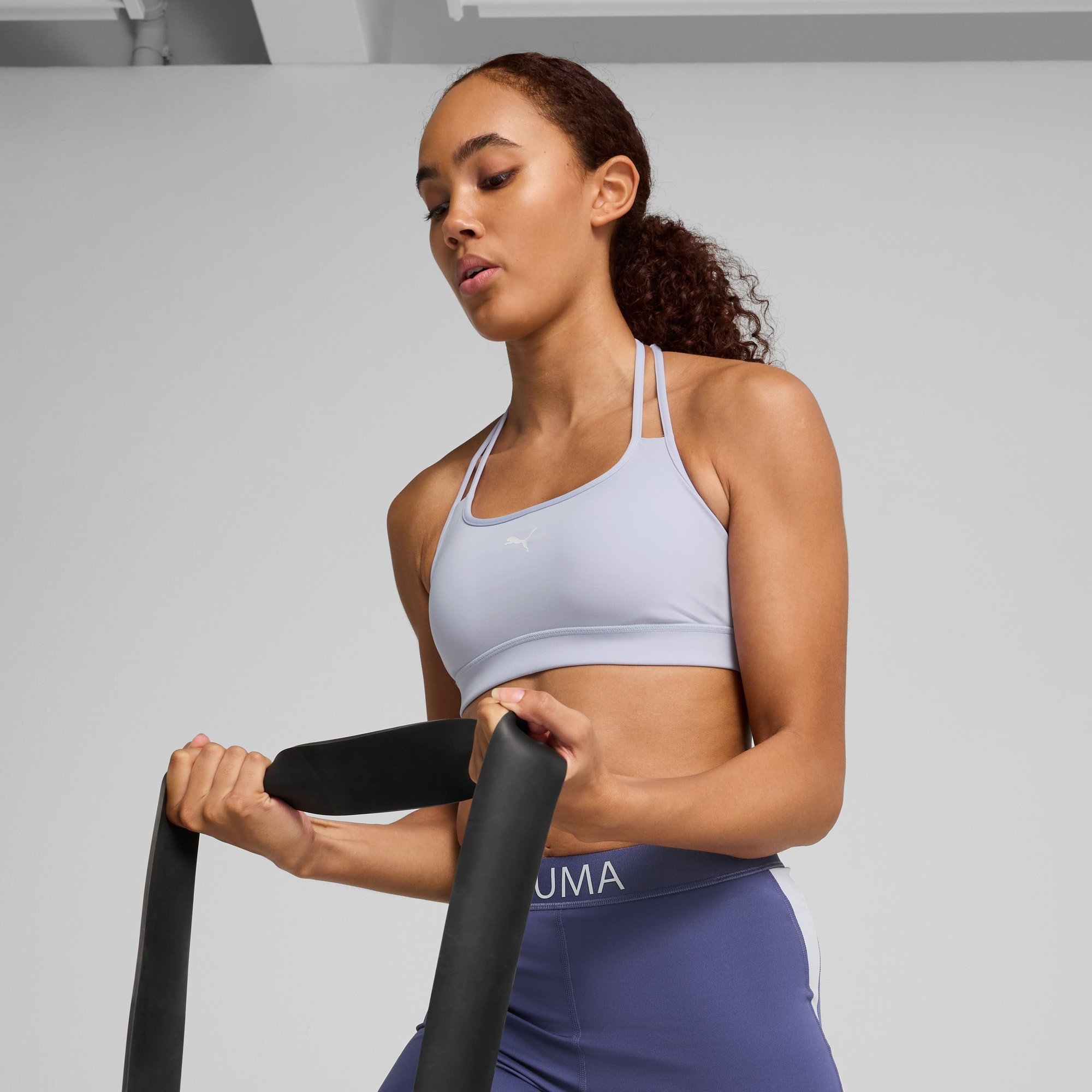 Puma moteriška treniruočių liemenėlė MOVE STRAPPY, levandų spalvos