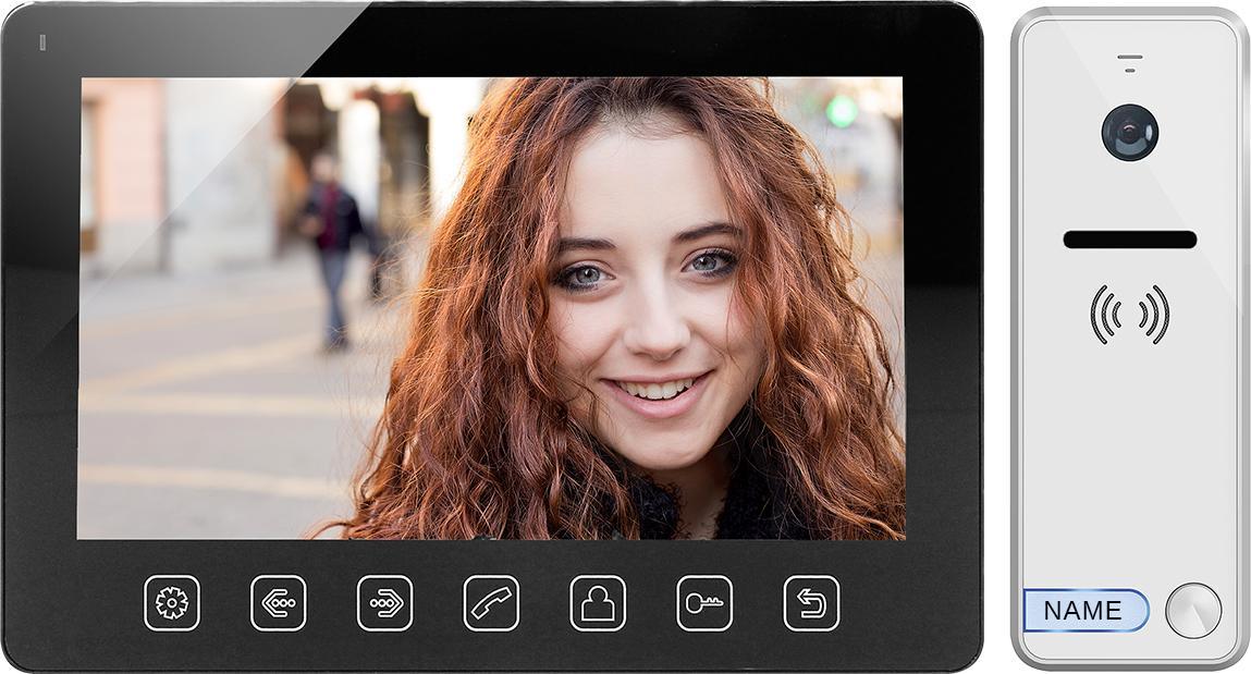Orno Zestaw wideodomofonowy, bezsłuchawkowy, kolor, LCD 7", menu OSD, sterowanie bramą, czarny NOVEO