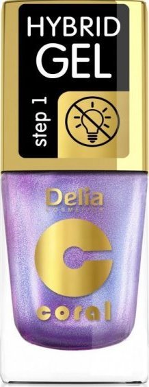 Delia DELIA COSMETICS Coral Hybrid Gel Lakier hybrydowy do paznokci nr 106 - multirefleks (bez lampy) 11ml
