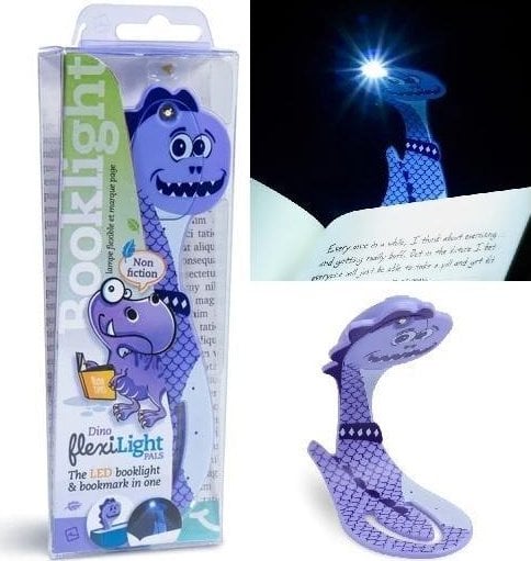 Thinking Gifts Flexilight Pals Dinosaur Purple Lampka do książki