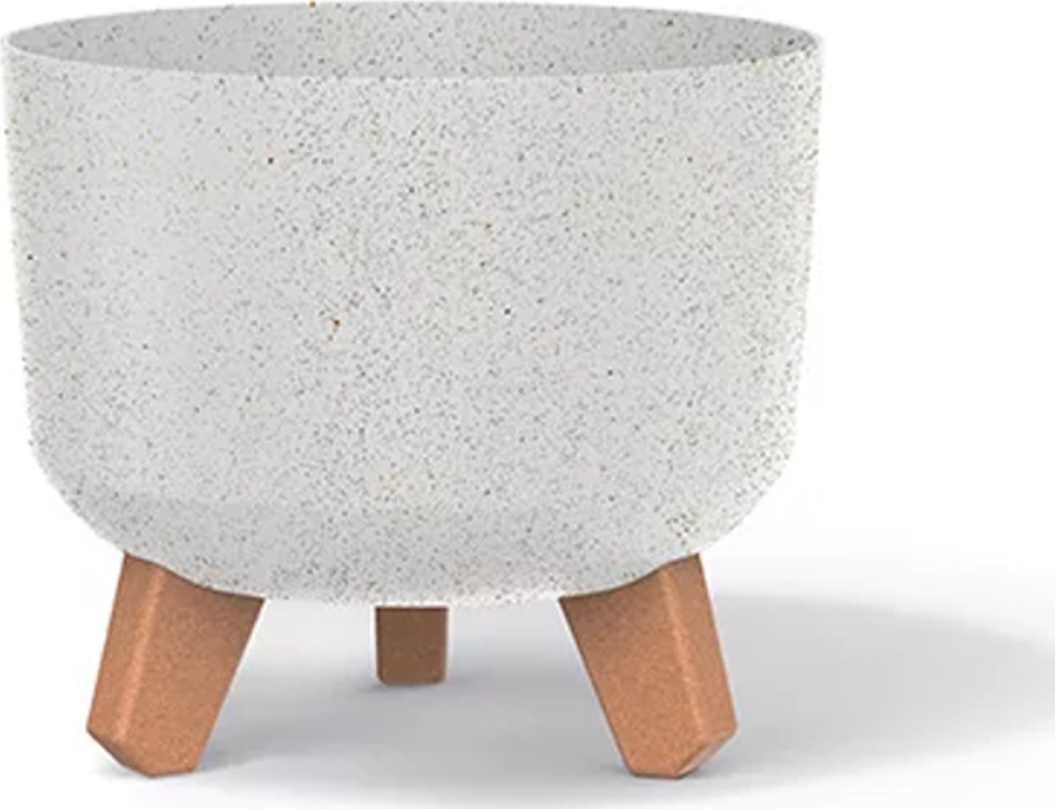 Prosperplast Doniczka Gracia Eco Wood-biały eco-FSC mix credit-DNV-COC-002260 śr. 200 mm