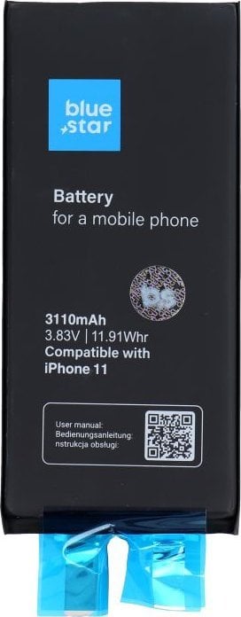 Bateria Blue Star BLUE STAR HQ bateria bez BMS do IPHONE 11 3110 mAh