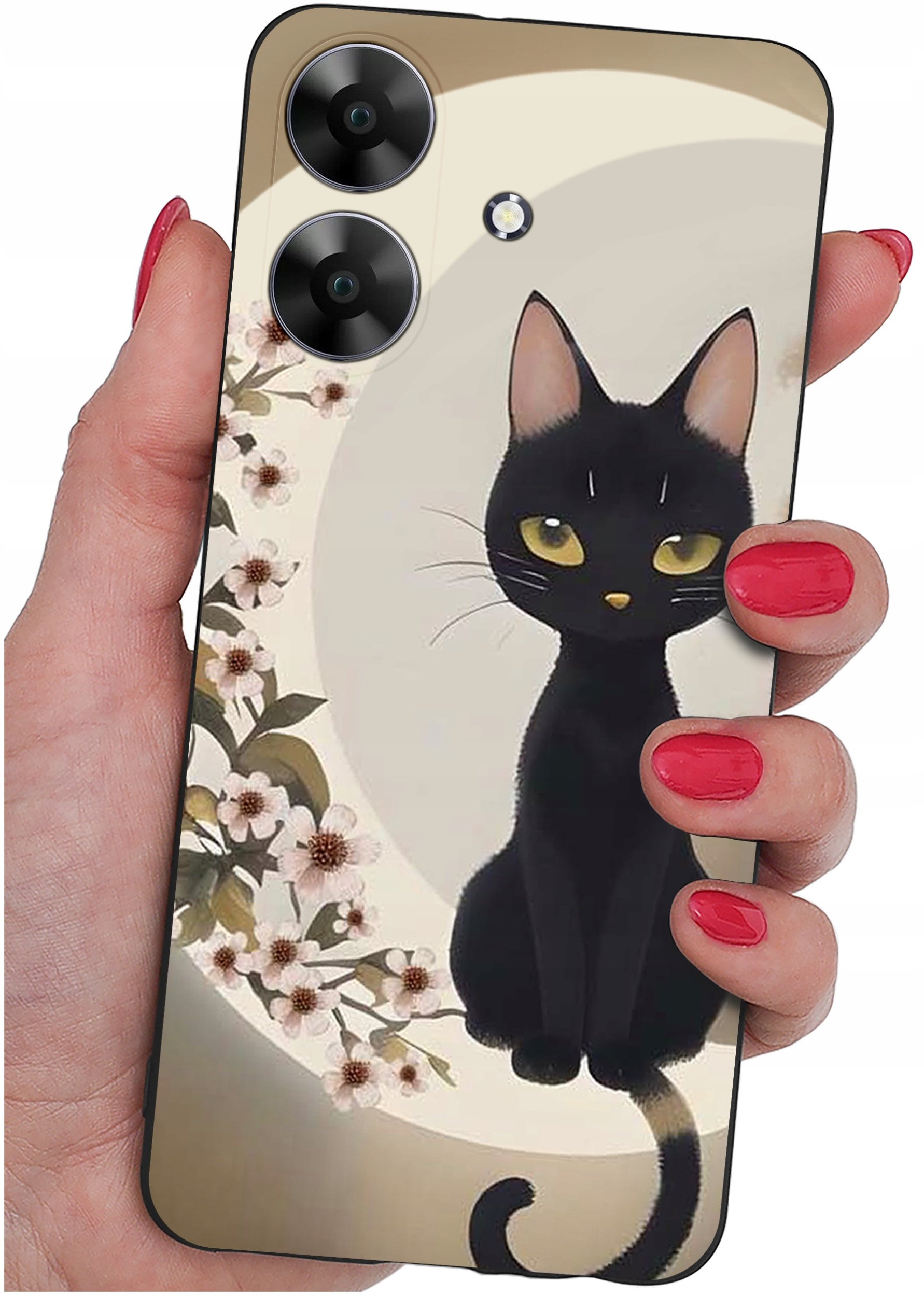 ETUI do Realme Note 60 CASE WZORY | SILIKONOWE MATT CASE + SZKŁO 9H