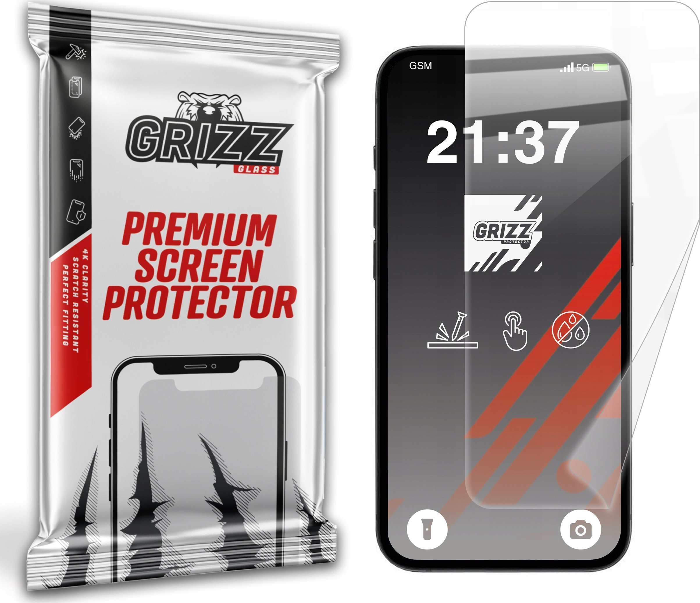 Folia ceramiczna GrizzGlass CeramicFilm do Apple iPhone 16e