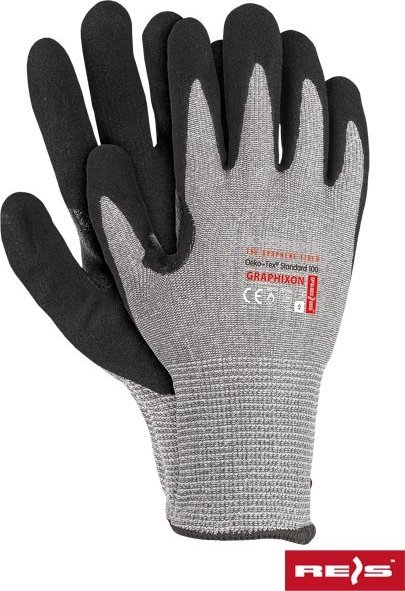 R.E.I.S. GRAPHIXON - rekawice ochronne z włókien grafenowych, powlekane spienianym nitrylem 10