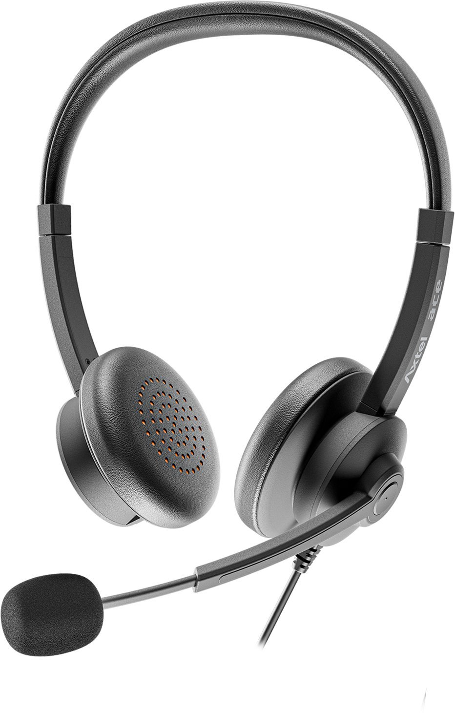 Słuchawki Axtel AXH-ACEUCD słuchawki/zestaw słuchawkowy Przewodowa Opaska na głowę Biuro/centrum telefoniczne USB Type-C / USB Type-A Czarny