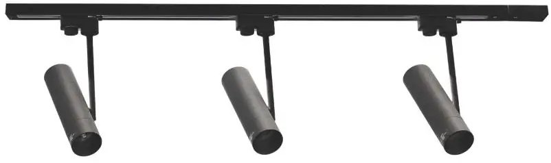 Szynowy zestaw z 3 lampami 3556 jednooobwodowy sufitowy czarny