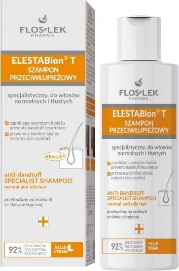 Floslek Floslek ELESTABion T szampon przeciwłupieżowy do włosów normalnych i tłustych 150ml