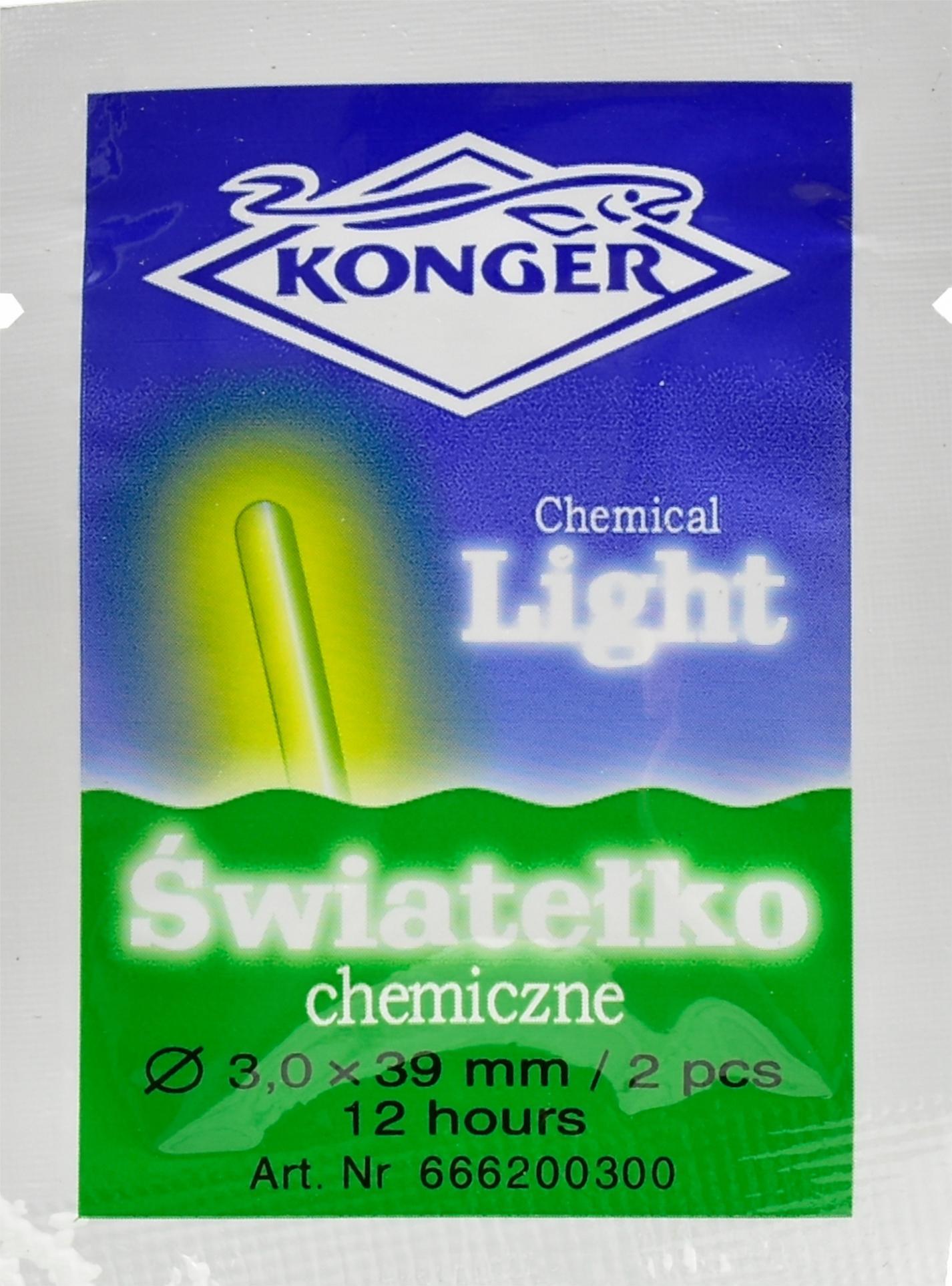 Konger ŚWIETLIK NASADKA ŚWIECĄCA NA SPŁAWIK KONGER 2 SZT