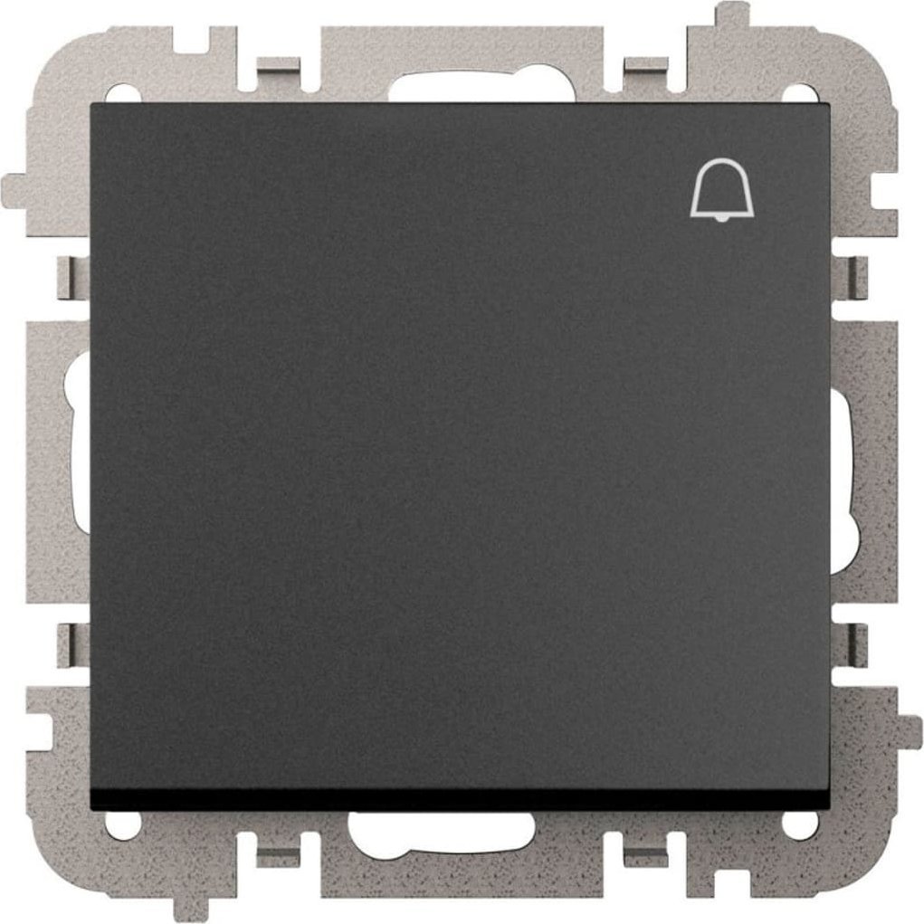 Elektro-Plast Vestra Łącznik zwierny dzwonek bez ramki podtynkowy IP20 czarny 3814-19