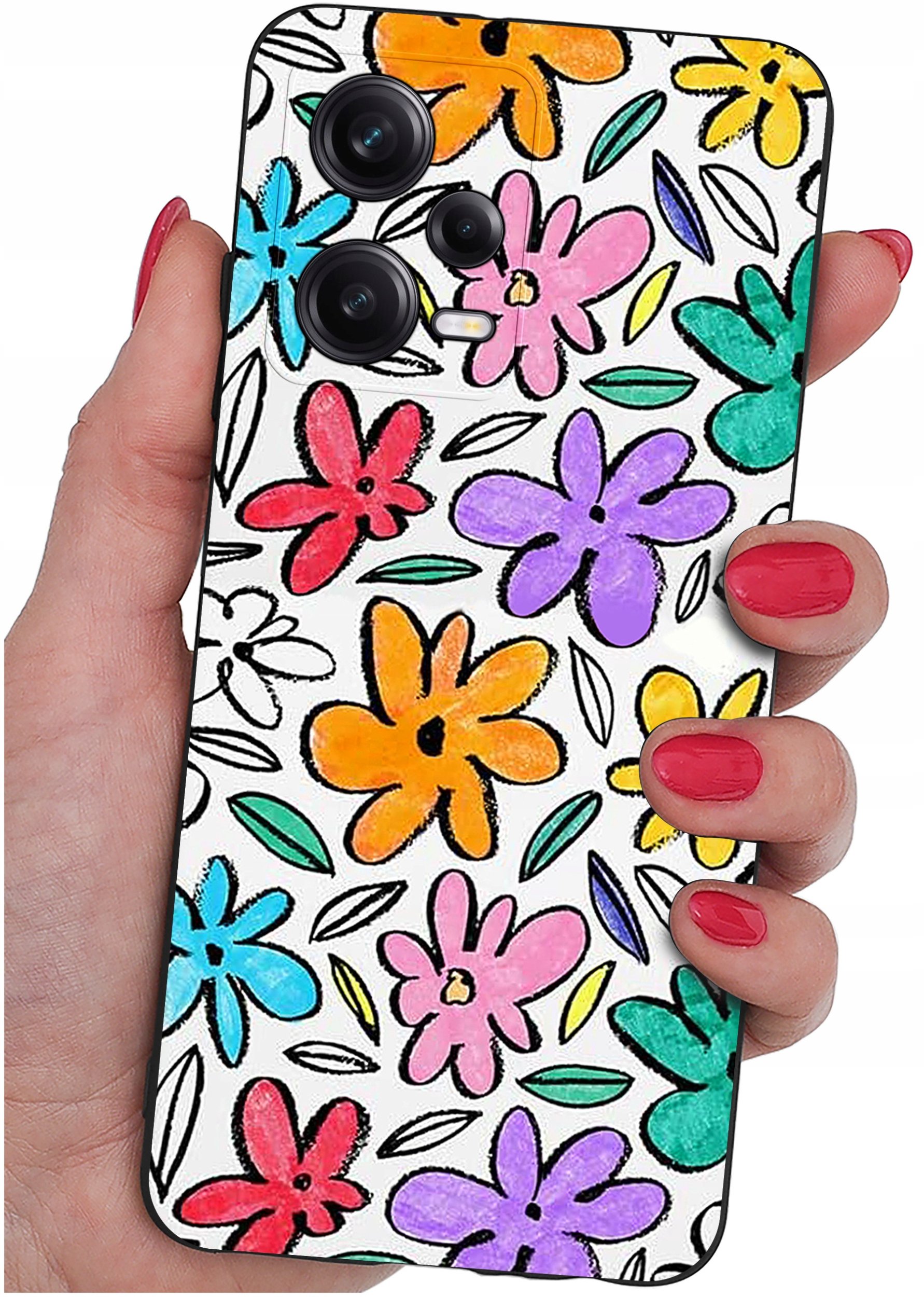 ETUI do Xiaomi Redmi Note 12 5G |Poco X5 5G | WZORY | SILIKONOWE MATT SZKŁO