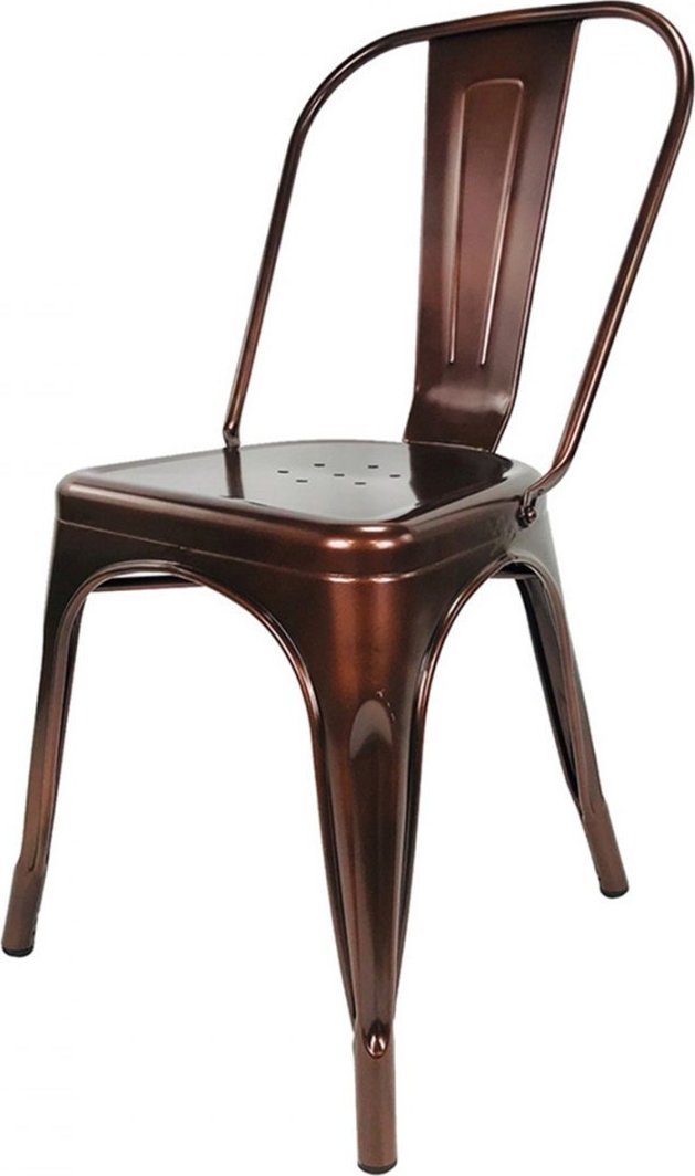 Lugano Krzesło metalowe loft metalowe loft CORSICA COPPER