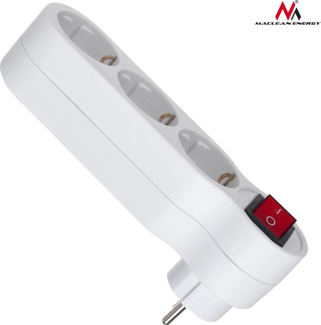 Maclean Gniazdko prądowe potrójne z wyłącznikiem, z uziemieniem Maclean Energy MCE216 16A wersja niemiecka