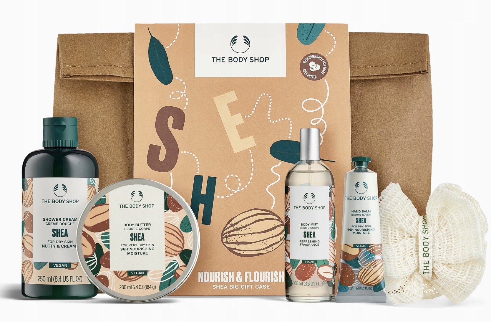 The Body Shop Shea G4 Medium Body Care Gift Set