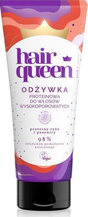 Hair Queen HAIR QUEEN_Odżywka proteinowa do włosów wysokoporowatych 200ml