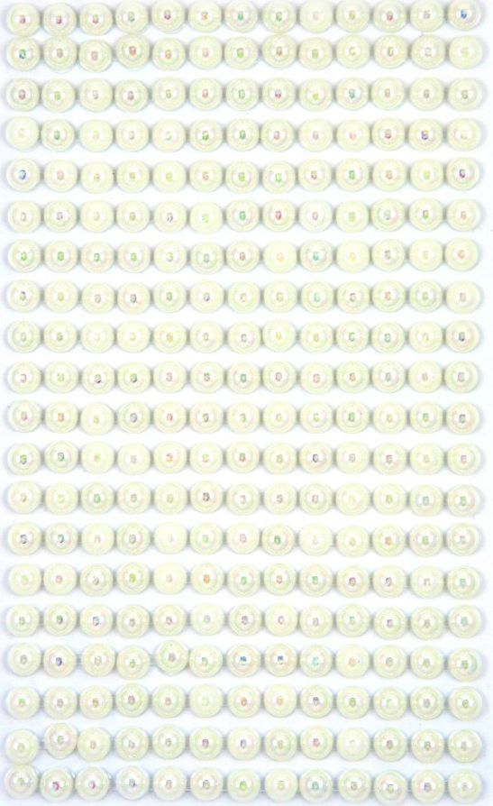 Dalprint Perełki samoprzylepne DPCRAFT 6mm 260szt - opalescent white Dalprint