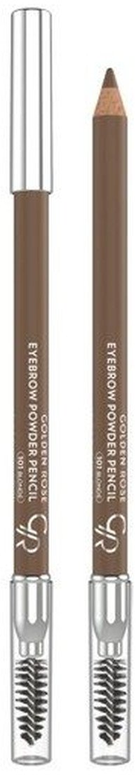 Golden Rose Eyebrow Powder Pencil puder do brwi w kredce Podkreślająca i modelująca brwi kredka o długotrwałej formule 1.19g Blonde (101)
