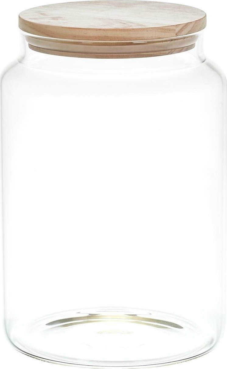 Intesi INTESI SŁÓJ SZKLANY Z DREWNIANĄ POKRYWKĄ 2,9L