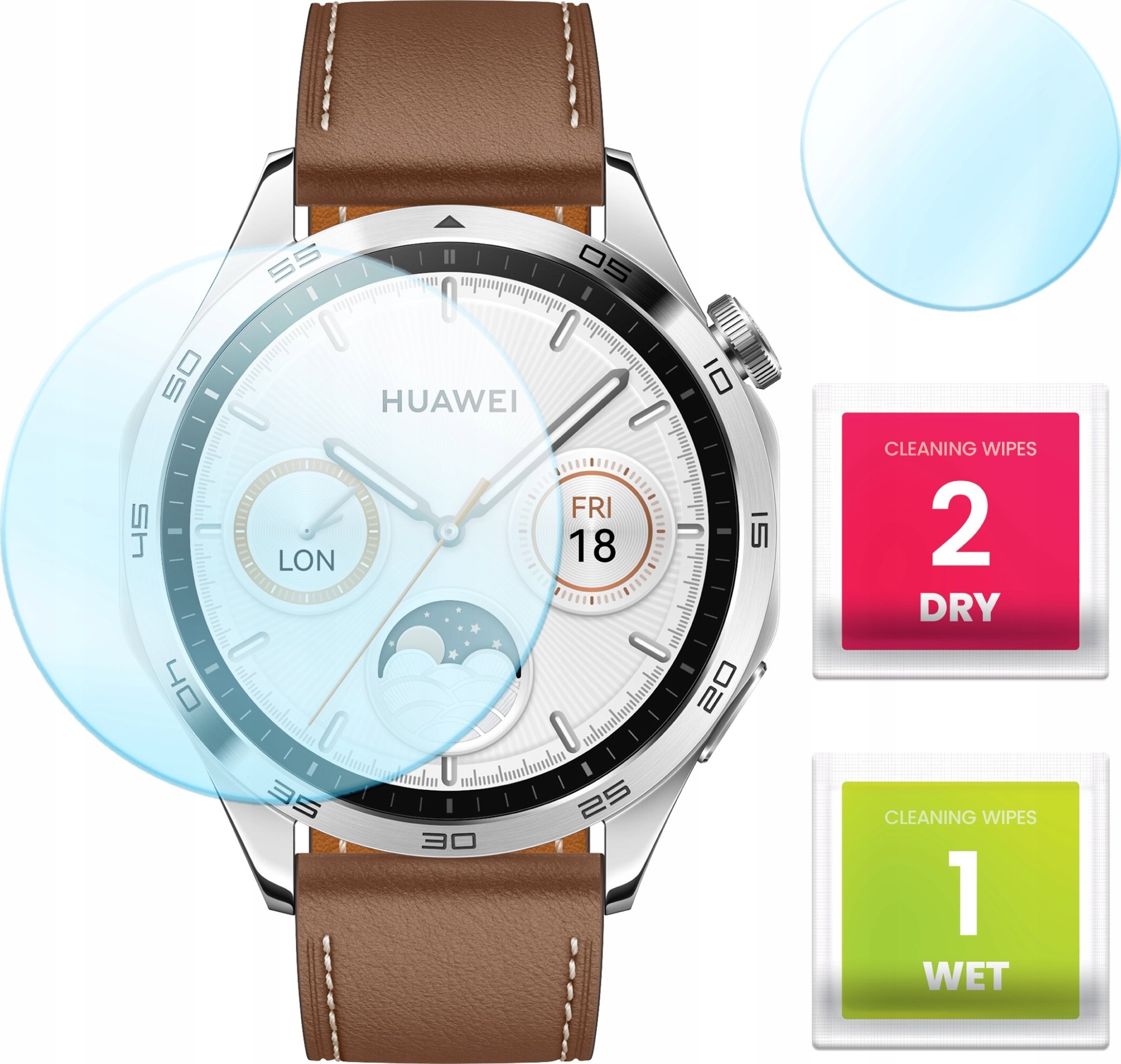 Hello Case Szkło Hybrydowe do Huawei Watch GT 4 (46 mm) (Szybka, Szkiełko, Ochronne)