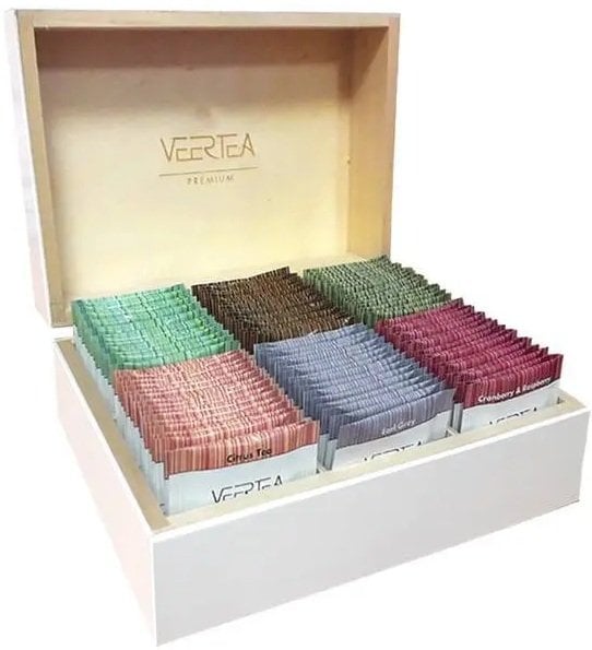 VEERTEA PREMIUM Zestaw herbat w białej skrzynce 96 kopert