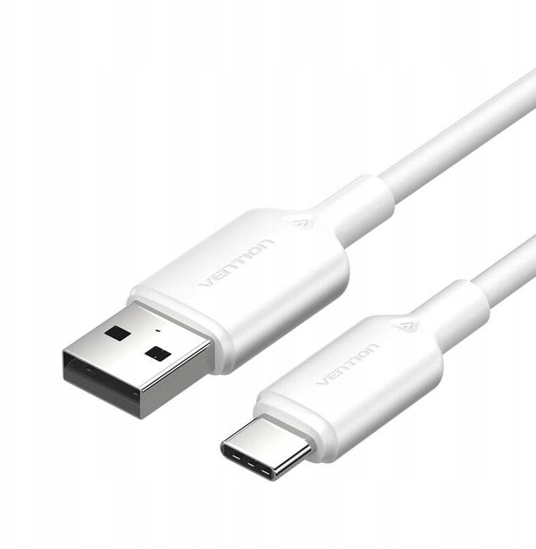 Kabel USB Vention USB-A - USB-C 1 m Biały (CTQWF)