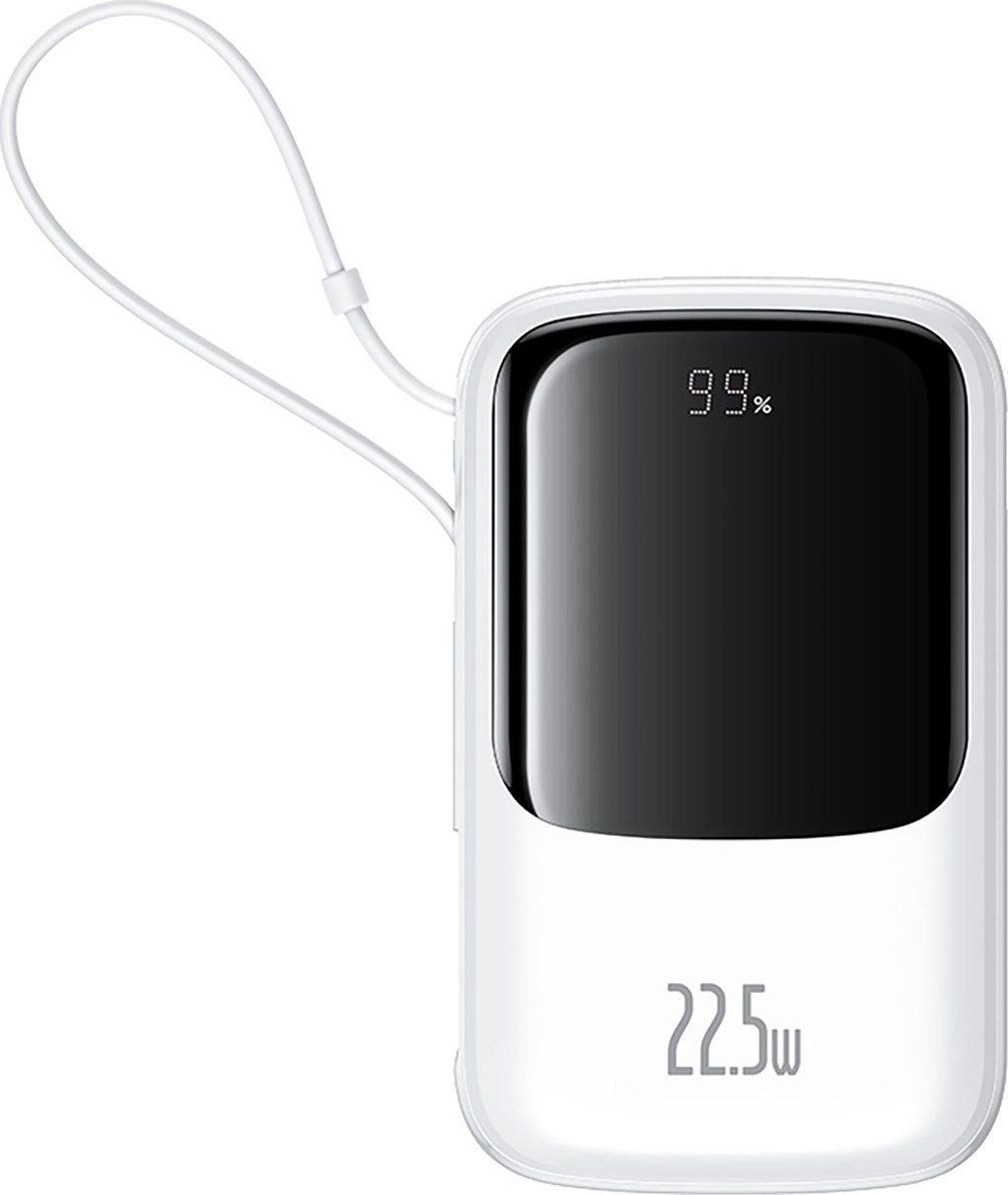 Power bank 10000mAh Qpow Pro+ 22.5W USB-C - biały Power bank 10000mAh Qpow Pro+ 22.5W USB-C - biały