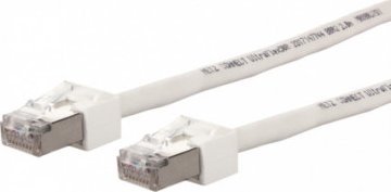 Metz METZ CONNECT patchkabel Cat.6 (Klasse E) S/FTP, Ultraflex500 VoIP, AWG 26, LSOH, wit, 2 m
