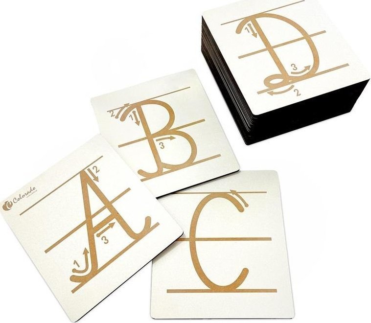 Alfabet do nauki pisania - duże litery