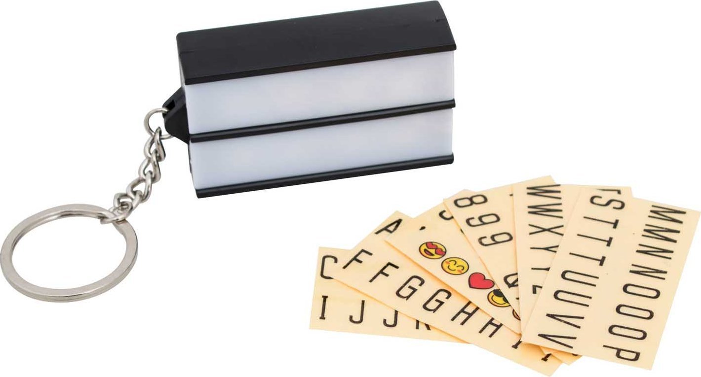 LogiLink ThumbsUp! Schlüsselanhänger Retro "Leuchtkasten" schwarz