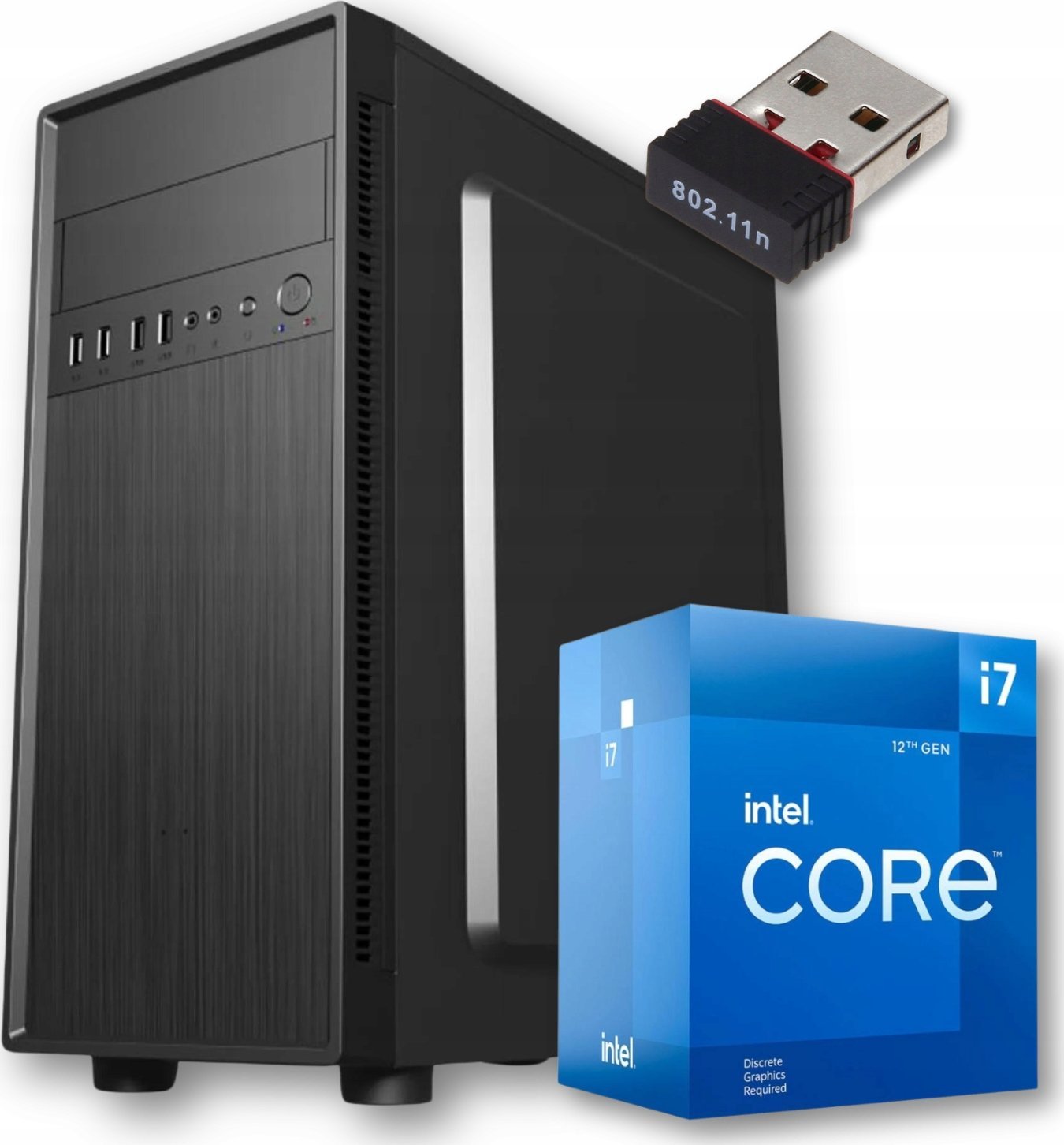 Komputer Pix Protask V6 Intel Core i7 16GB DDR4 1000GB SSD DVD Windows 11