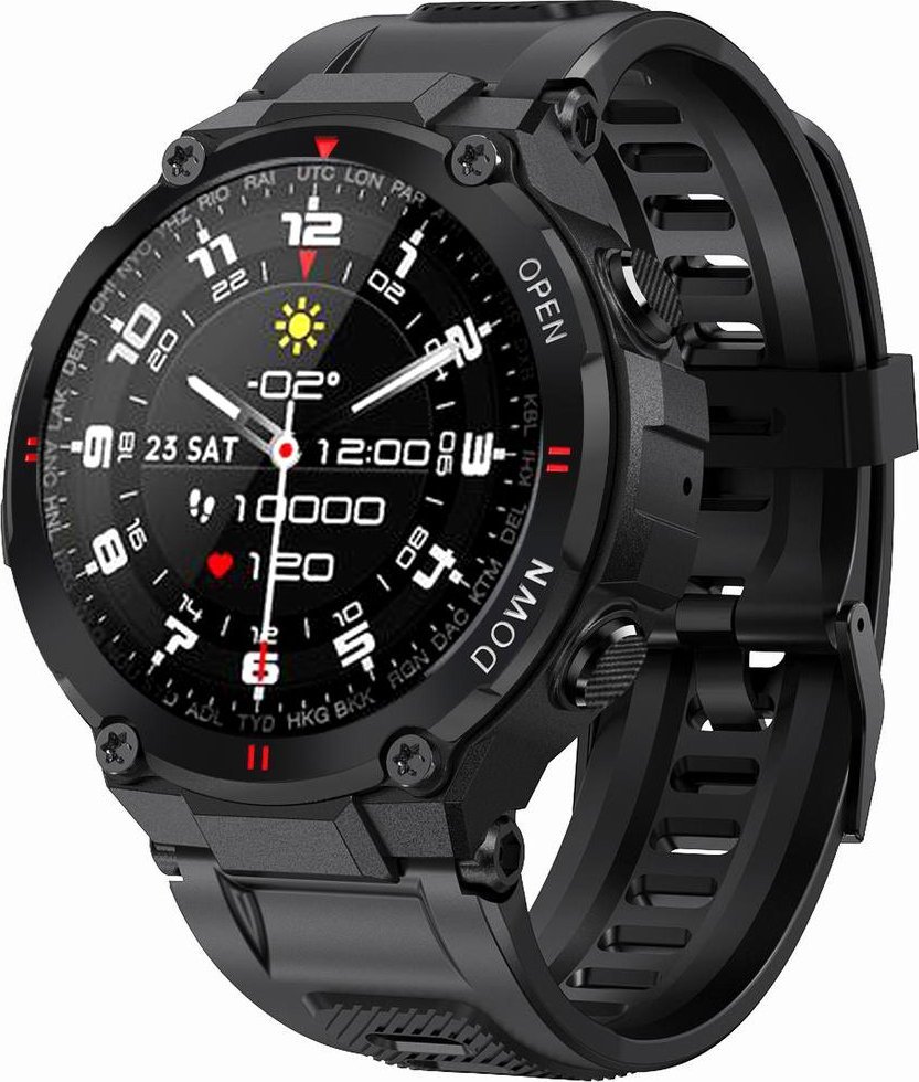Smartwatch Gravity GT7-1 Czarny (18732)