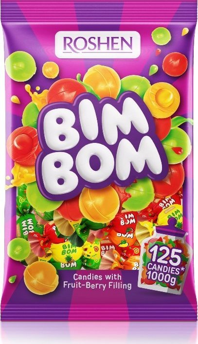 Roshen Bim-Bom Karmelki nadziewane 1 kg